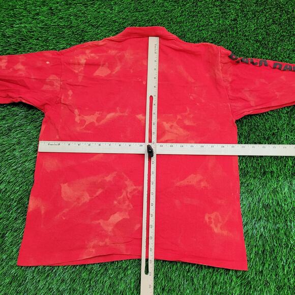 Vintage Chicago Blackhawks Shirt Womens Medium 19x23 Red USA - Picture 6 of 13